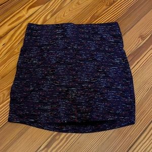 BcbGeneration xs mini skirt, purple with grey black and red pattern